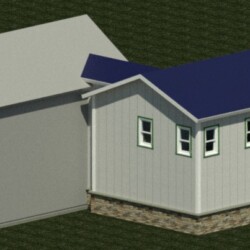 Front view of Lovettsville Museum Addition with contemporary design and landscaped entrance