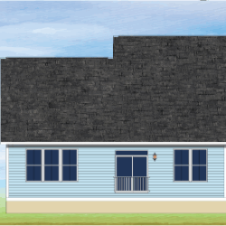 Redwood Low Country home design by Atar Design Group showing side, and rear elevations
